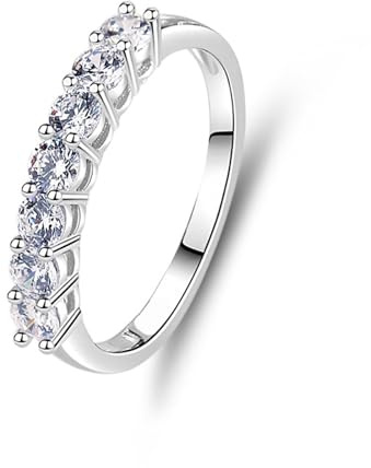 Epinki Echt Goldschmuck 750 Gelbgold Solitärring, Elegant Verlobungsring mit Moissanit, Partnerringe 950 Platinum, Gr.47-65