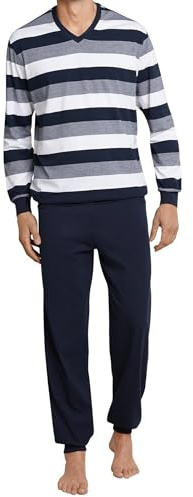 Schiesser Herren Schlafanzug lang mit Bündchen - Nightwear Set