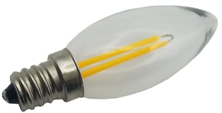 MASUNNicht Dimmbar E27 E14 E12 B22 B15 2W Glühlampe Glühbirne Lampe 220V-B15 - Warmes Weiß