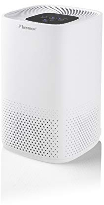 Bestron 4-in1 Luftreiniger, bis zu 99,9% Filterleistung: HEPA13-, Mikro- & Aktivkohlefilter sowie UV-C Leuchte - effektiv gegen Viren, Bakterien, Allergene, Pollen & Hausstaub, für Räume bis 15m²