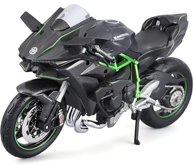 Maisto Kawasaki Ninja H2R Motorbike Build-it-Yourself Die-Cast Model Kit - 1:12 Scale, Assorted Designs and Colours
