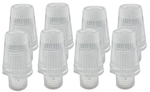 HALOTEC | 8er-Pack transparente Kabelverschraubungen | Sichere Zugentlastung für Lampenfassungen & Elektrokabel | Ideal für Industrie & Automobilanwendungen