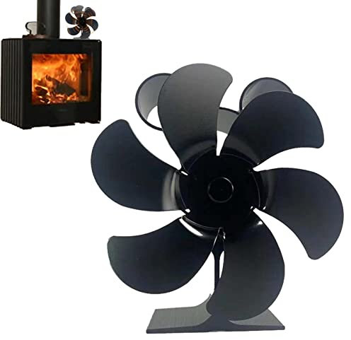 Keptfeet Ventola della Stufa alimentata a Calore | Termoventilatore del Camino Alimentato - Termoventilatore per Stufa a Legna, Eco Termoelettrico per Stufe a Pellet/Log/Legna, Stufe a Legna