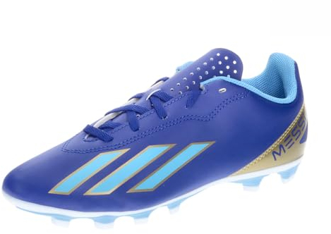 adidas Unisex Kinder X Crazyfast Messi Club Flexible Ground Boots, Lucid Blue/Blue Burst/Cloud White, 34 EU