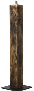 Feuersäule Gartenfackel Eichenbalken Holz Terrassenfackel Ölfackel Öllampe Gartenlicht Feuerbalken geflammt 75cm