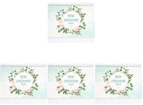 4 Stück 2023 2023 Tischkalender 2023 Tageskalender 2023 Mini-Kalender 2023 Flip-Kalender Desktopkalender 2022-2023 Tischkalender 2022 Monatskalender Schreibtischkalender Büro Spule Papier Geschenk