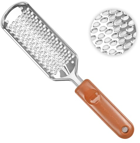 Untrytb Professional Foot Scrubber Dead Skin Remover, Pedicure Foot File Callus Remover, Heel Scraper for Cracked Heels, Foot Rasp for Hard Skin, Colossal Exfoliator Tool (T1)
