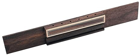 Klassische Gitarrenbrücke aus Ahorn und Rosenholz für Akustikgitarre | Ersatzteil für Gitarrenbau und Reparatur, Braune Ausführung, Einfache Montage, Passend für Klassische Modelle