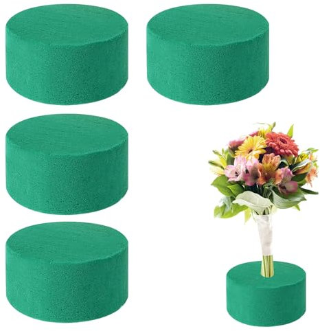 4 Stück Blumensteckschaum,Steckschaum Für Blumen,Steckmasse Für Kunstblumen,Steckschaum,Steckmasse Für Steckmasse Blumenarrangements Floristenschaumstoffzubehör Für Hochzeitsgangblumen-Partydekoration