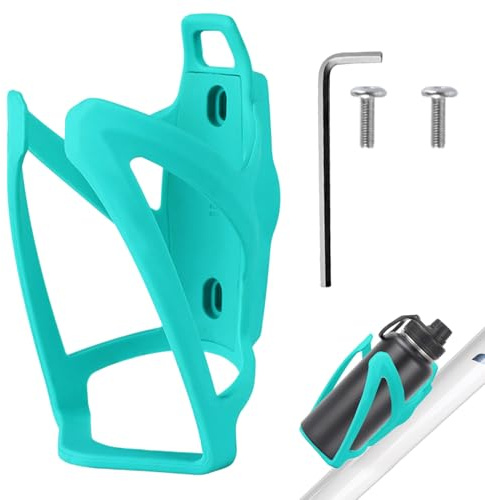 Uitseld Bike Water Bottle Cage | Bike Water Bottle Holder Cage - Drink Stand with Screws Tool, Replacement Parts Lightweight Bracket for Scooter, Exercise Road Mountain Biking