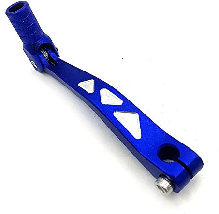 GBSONGJIN Selecteur de Vitesse Moto Usage d'aluminium d'alliage d'alliage de Levier d'engrenage Utilisation pour CRF KLX Dirt Bike Pit Pit Bike Pièces de Rechange(Blue)
