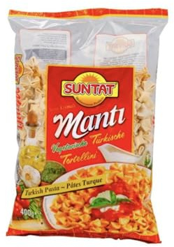Ravioli Manti Pâtes Turques SUNTAT, 400g, Non Farcies