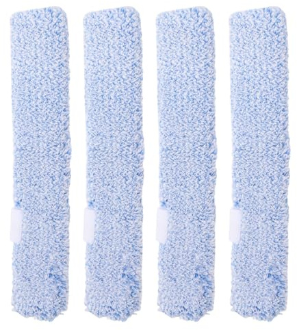 SKISUNO Limpiacristales Fundas de Microfibra Reutilizables para Limpieza de Ventanas y Espejos en Oficinas y Diversos Entornos, Pack de 4 Unidades Color Aleatorio