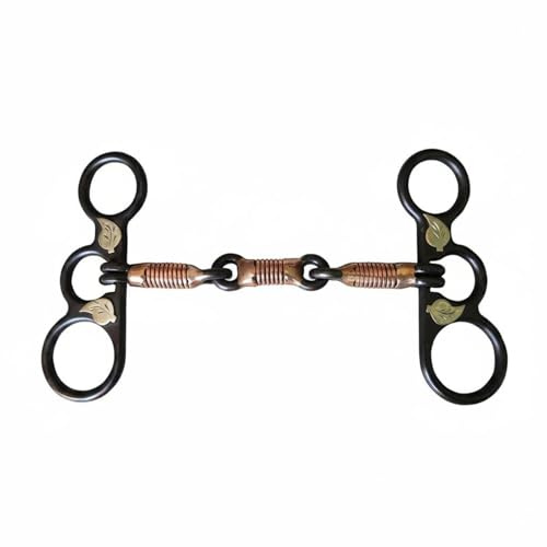 Gralara Morso Western in Acciaio Nero Resistente Attrezzatura Equestre per Addestramento