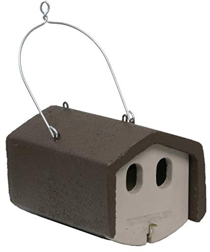 Naturschutzprodukt Nischenbrüterhöhle Satz 2 Stück Nisthöhle Niströhre Rotkehlchen Typ 1N räubersicher Flugloch 30 x 50 mm