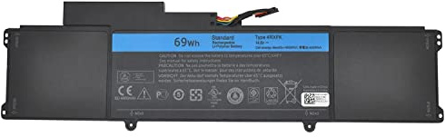 4RXFK C1JKH FFK56 Batterie d'ordinateur Portable | Remplacement pour Dell Ultrabook XPS 14 Ultrabook XPS L421 L142x 14-L421x XPS 14 L421X Series (14.8V 69Wh)