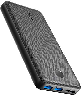 Anker Power Bank, 325 Portable Charger (PowerCore Essential 20K) 20000mAh Battery Pack with High-Speed PowerIQ Technology and USB-C (Input Only) for iPhone, Samsung Galaxy, and More