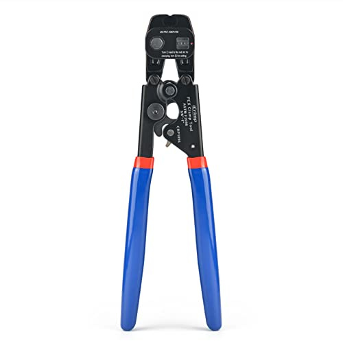 iCRIMP Ratchet PEX Cinch&Remove Tool for 3/8 to 1-inch Stainless Steel Clamps-work with ASTM F2098 and Non 2098 Single Ear Hose Clamps