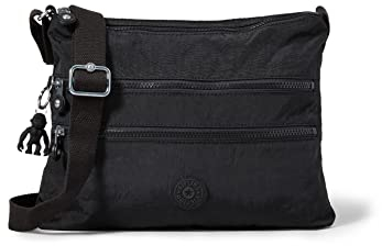 Kipling ALVAR Mittelgroße Umhängetasche, Black Noir (Schwarz)