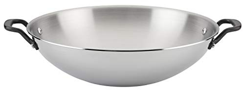 KitchenAid 30008 5-Ply Clad Polished Stainless Steel Stir Fry/Wok