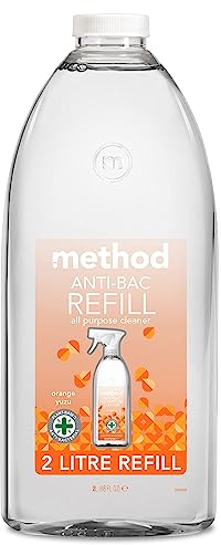 Method Antibacterial Spray Refill, All Purpose Cleaner, Orange Yuzu, 2L
