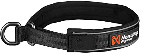 Non-stop dogwear Cruise Collar Black | Halsband mit Zugstopp - Das Bequeme, Größe:M