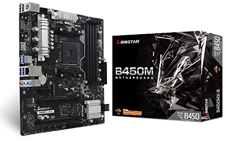 Biostar B450MX-S carte mère AMD B450 Emplacement AM4 micro ATX