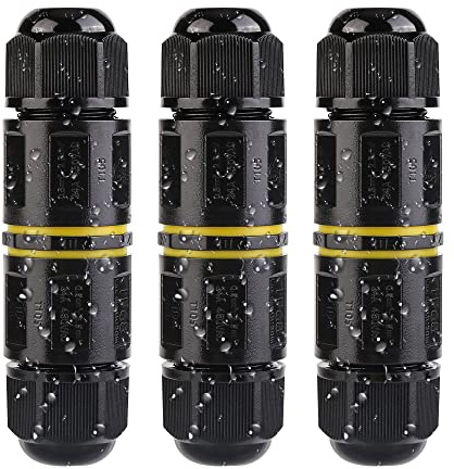 Kabelverbinder Wasserdicht IP68, Vegena Abzweigdose 5 Polig Verbindungsbox Verteilerdose Außen Kabelschuhe Erdkabel Verbindungsmuffe Kabelmuffe 2 Wege für Ø5-14 mm Kabeldurchmesser (2 Stück 5 Polig)