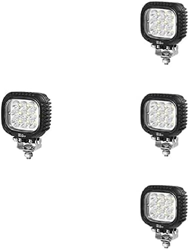 HELLA 1GA 357 109-012 LED-Arbeitsscheinwerfer Valuefit S3000, 12/24/48V 3400lm geschraubt -hängend/stehend - weitreichende Ausleuchtung - Kabel: 800mm, Stecker: DEUTSCH Stecker- Menge: 1, 4er Packung