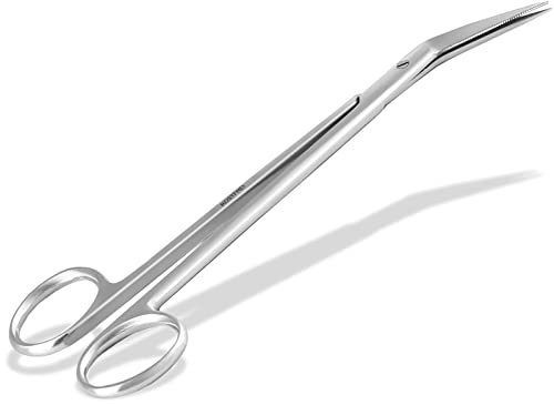 Nagelschere für Fußnägel Extra Lang mit abgewinkelter Spitze 16 cm | Fußnagelschere für Senioren Alternative Nagelzange als Nagelschneider Schere im Etui Fußpflege-Set für die Pediküre