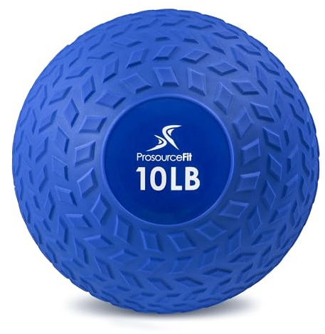ProsourceFit Slam Medicine Balls 5, 10, 15, 20, 25, 30, 50lbs Smooth and Tread Textured Grip Dead Weight Balls for Strength and Conditioning Exercises, Cardio and Core Workouts