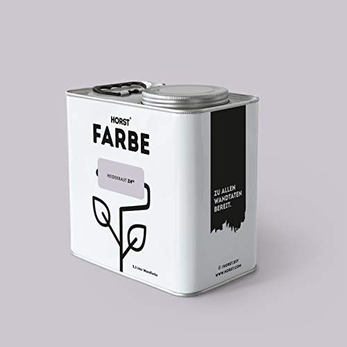 HORST Wandfarbe Heidekraut 10L - Hochwertige Innen-Farbe - Hohe Deckkraft & Schnelltrocknend - Geruchsneutral - Spritz- & Tropffrei - 100% Natürlich - Lila