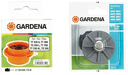 Gardena Fadenkassette komplett: Ersatzfadenspule Turbotrimmer (5371-20) & Ersatzfadenspule: Austauschbare Fadenspule Turbotrimmer, Ersatzteil für Rasentrimmer (5307-20)