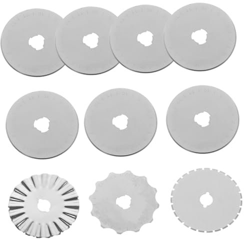 EXCEART 40pièces Lames De Remplacement Pour Cutter Rotatif Lames De Quilting Pour Tissus Scrapbooking Et Artisanat Compatible Avec Dafa Truecut De Tranchantes Et