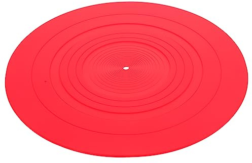 Yardenfun Universelle Plattenspielermatte Aus Silikon 29,5cm Mit Schallplattenschutz Für Vinyl Schallplatten Und Heim Plattenspieler