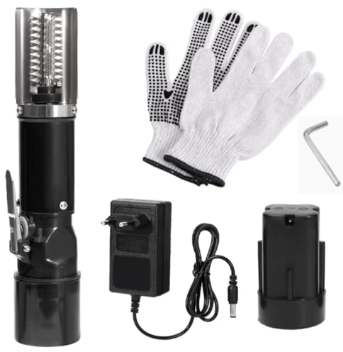 Mocoli Desincrustador de Pescado eléctrico, 125W Removedor de Escamas de Pescado Batería Limpiador de Escamas de Pescado 7500r/min Descalcificador para Pescado Coche Recargable Removedor