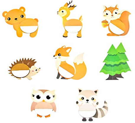 TOYANDONA 8st 3D Tier Waben Ball Babyschmuck Wabenmittelstücke Für Die Babyparty Wabenkugeln Dekoration Kuchendekorationen Herzstück Aus Tierwaben Waben-mittelstücke Kuchenornament Papier