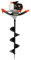 Caskunbsy Erdbohrer Erdlochbohrer 1,7 kW/2,3 PS,Erdbohrer Pfostenlochbagger,Gartenbohrer Erdbohrer,Ergonomische Doppelgriffe,zum Schnellen Bohren in den Boden Schmutz