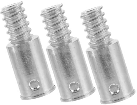 WESIEVYA 3pcs Broom Handle Threaded End Cap Replacement for Mop Pole Broom Pole Adapter Aluminium Alloy Construction for Paint Brush Extender