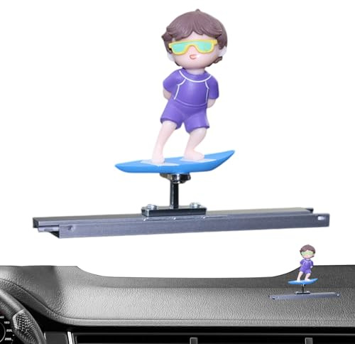 Car Dashboard Decorations,Bobblehead Automotive Decor - Swinging Character For Workplace Desk Trucks Ornament Cute Nodding Figure