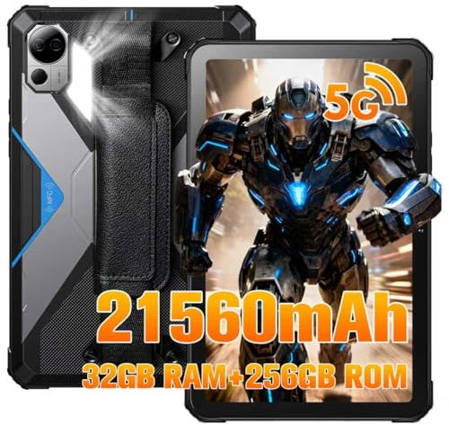 FOSSiBOT DT3 5G Tablette Incassable Android 15, 21560 mAh 66 W, Dimensity 7300 5G Tablette Durcie, 32 Go+256 Go/2 to, Écran 10,4 Pouces 2K Tablette Tactile, 64 MP+32 MP/Double SIM/WiFi 6/IP68. (Bleu)