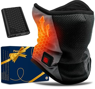 Men Women Heated Neck Gaiter Gear for Fishing Hunting Ice Pesca Motorcycle Snowboarding Motocross Motos Climbing Ski Hiking Biking Bicicletas Winter Outdoor Cold Weather Accesorios Camo Accessories