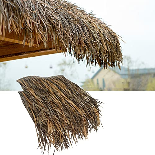 Tetto in paglia sintetica di palma per decorazione esterna, macramè, copertura esotica per ombrelloni, pergolati da giardino, stile tropicale, chic durevole e resistente ai raggi UV