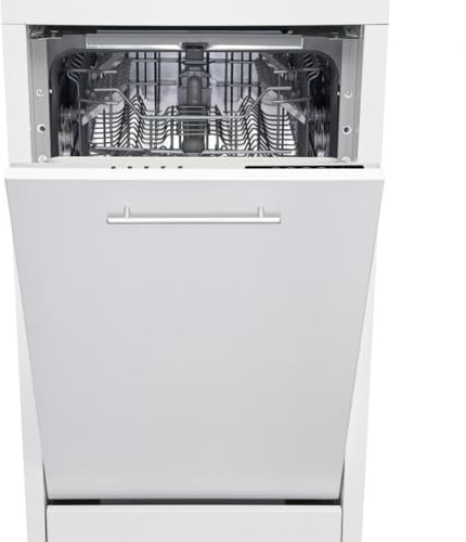 HEINNER HDW-BI4505IE++ Einbau-Geschirrspüler – 45 cm, 9 Maßgedecke, 5 Spülprogramme inkl. Eco & Intensiv, LED-Display, Energieeffizienzklasse E, Leiser, Vollintegriertes, Weiß – 5 Jahre Garantie