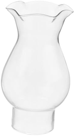 MOTHNUR Vintage 28-Hole 3cm Diameter Kerosene Lamp Shade Glass Chimney Replacement Retro Oil Lamp Globe Cover for Camping Outdoor and Home Use