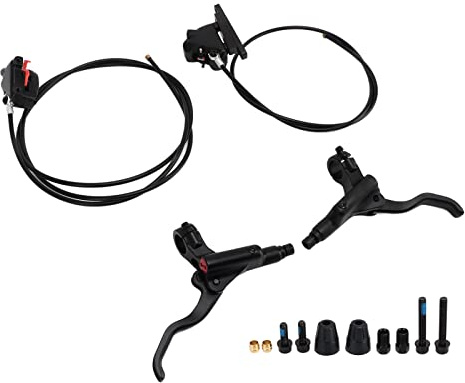 Baxnore Kit per manico del freno per bici in lega in lega anteriore leva del freno per biciclette posteriore Set di frenatura a doppio lato per bici da strada con peluche con foro