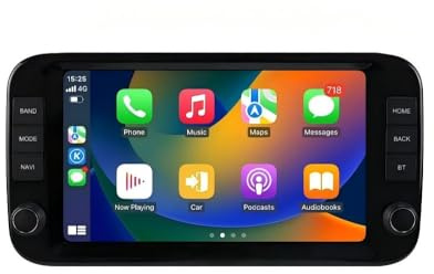Android 14 Autoradio 9 pollici Touchscreen 4 core per Fiat Panda 2013-2024 WiFi Wireless Android Auto & Wireless Carplay Bluetooth WiFi 4G GPS RDS AM/FM