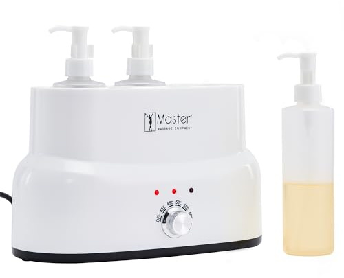 Master Massage Ölwärmergerät Lotion Creme Warmer für Spa Hot Massage 3 Flaschen Set