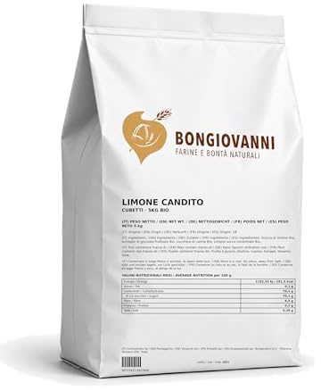 BONGIOVANNI FARINE E BONTA' NATURALI Limone candito (cubetti) 5Kg BIO
