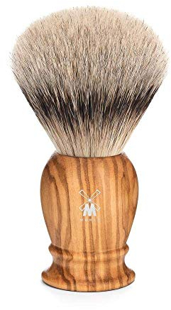 MÜHLE Rasierpinsel - Classic Serie - Silberspitz Dachszupf L - Olivenholz